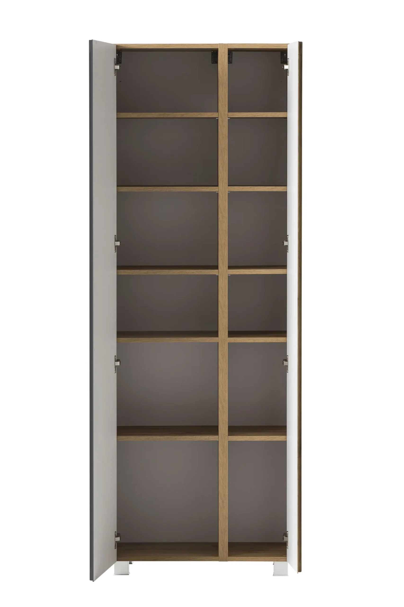 Säulenschrank Varese | 65 x 35 x 180 cm | Grau
