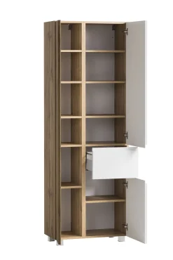 Säulenschrank Varese | 65 x 35 x 180 cm | Weiß