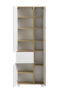 Säulenschrank Varese | 65 x 35 x 180 cm | Weiß