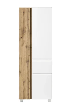 Säulenschrank Varese | 65 x 35 x 180 cm | Weiß