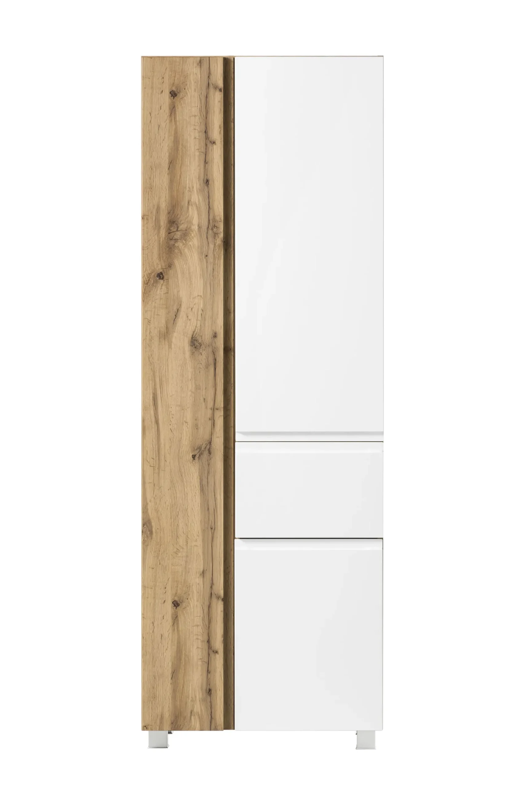 Säulenschrank Varese | 65 x 35 x 180 cm | Weiß