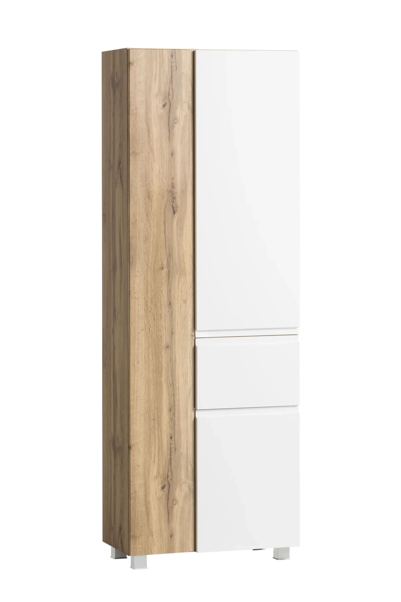 Säulenschrank Varese | 65 x 35 x 180 cm | Weiß