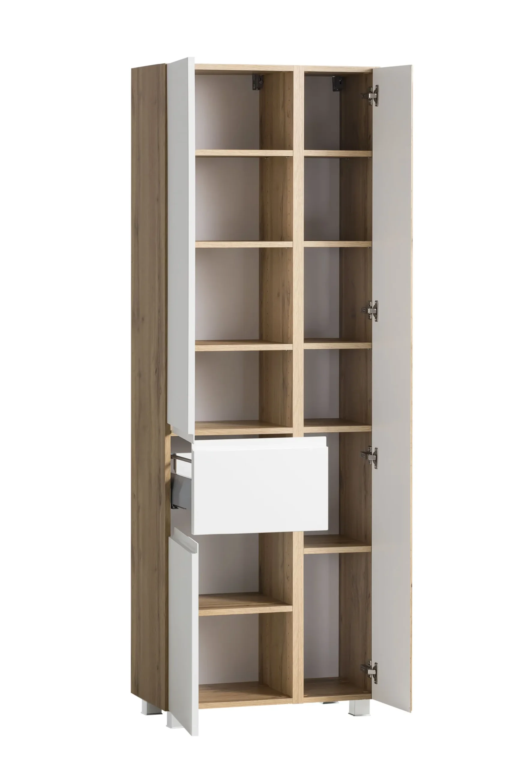 Säulenschrank Varese | 65 x 35 x 180 cm | Weiß