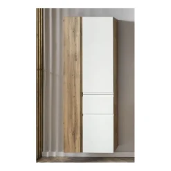 Säulenschrank Varese | 65 x 35 x 180 cm | Weiß
