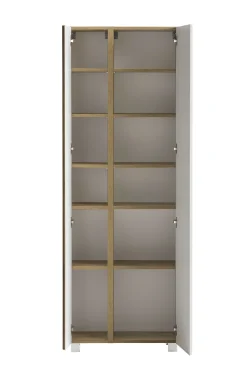 Säulenschrank Varese | 65 x 35 x 180 cm | Weiß