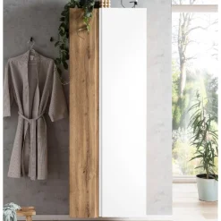 Säulenschrank Varese | 65 x 35 x 180 cm | Weiß
