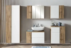 Säulenschrank Varese | 65 x 35 x 180 cm | Weiß