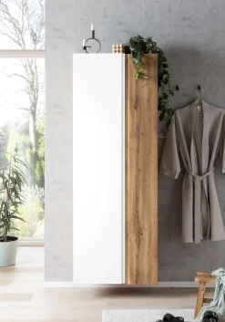 Säulenschrank Varese | 65 x 35 x 180 cm | Weiß