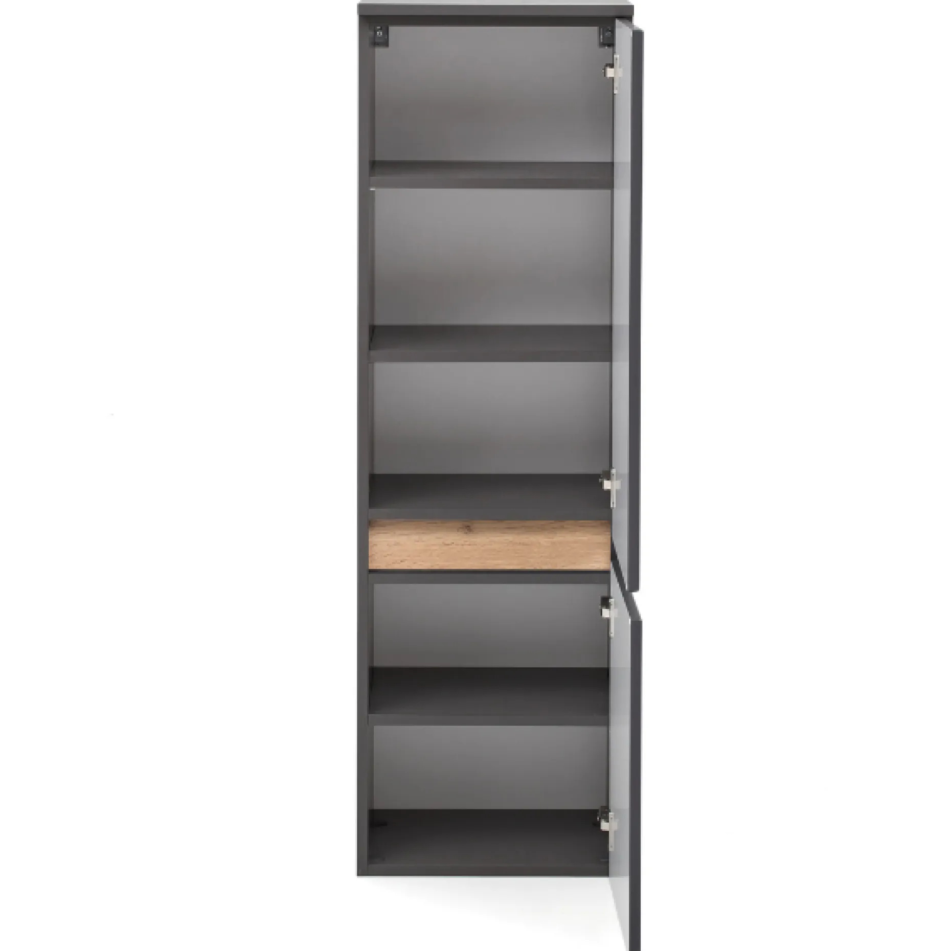 Säulenschrank Vikas 2 Türen - anthrazit