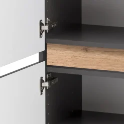 Säulenschrank Vikas 2 Türen - anthrazit