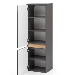 Säulenschrank Vikas 2 Türen - anthrazit