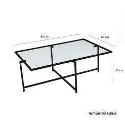 Emob Sun Couchtisch | GEHÄRTETES GLAS |