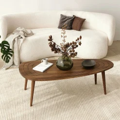 Emob Sweet Couchtisch | Korpus aus Buchenholz | Walnuss