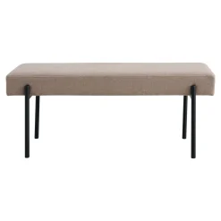 House Nordic Swindon Bank - Stein mit schwarzen Beinen, modernes Design, 100 cm.