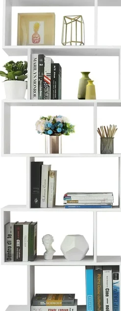 Sybren Bücherregal 6 Fächer - weiß