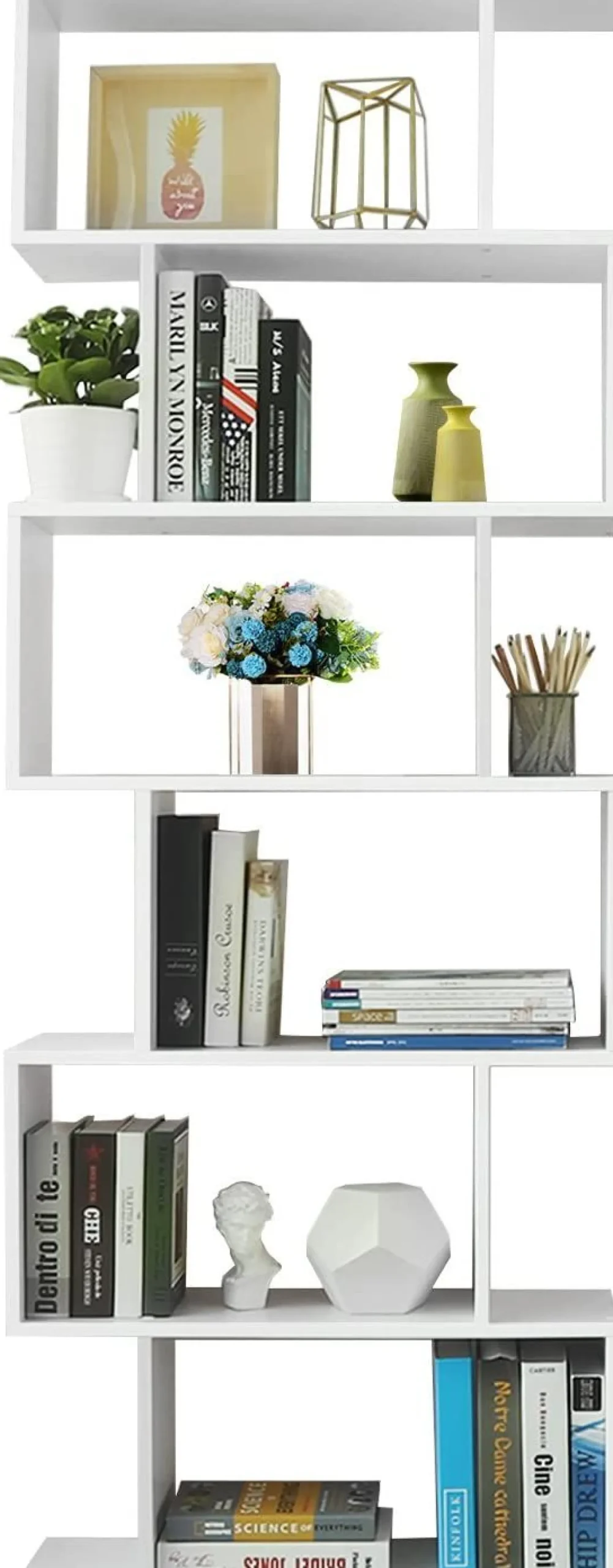 Sybren Bücherregal 6 Fächer - weiß