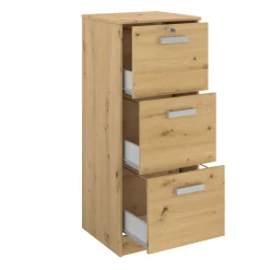 Tablett Marri 3 Schubladen - Eiche