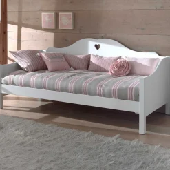 Tagesbett Amori 90x200cm für Mädchen - weiß