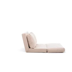 Emob Taida 2-Sitzer-Schlafsofa | Metallrahmen | Creme