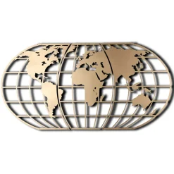 Emob Tanelorn Dekoratives Wandaccessoire aus Metall | 100 % METALL | 60 x 120 cm