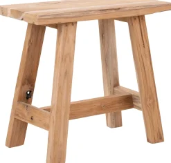 House Nordic Teakholz Barcelona Bank - Naturbelassen - 50x25x45 cm
