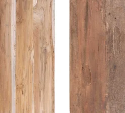 House Nordic Teakholz Barcelona Bank - Naturbelassen - 50x25x45 cm