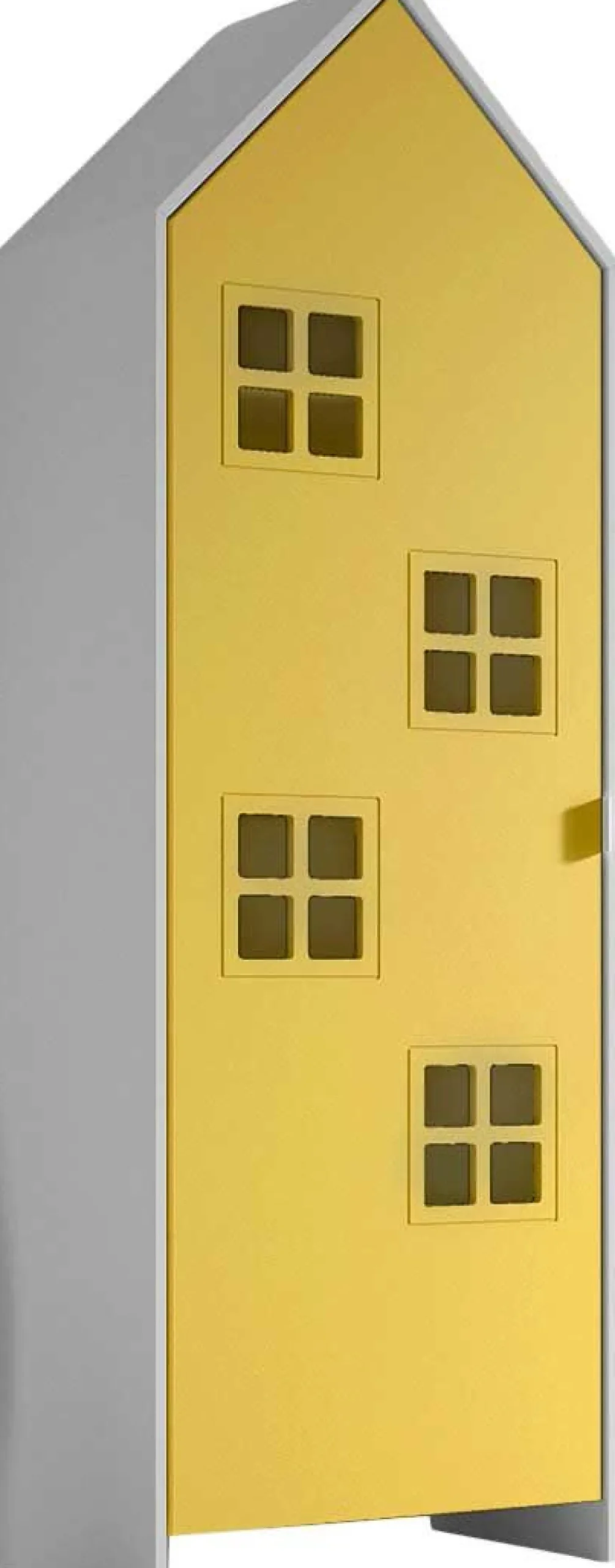 2-teiliger Kleiderschrank Casami Brügge - 115x37x172 cm - Weiß/gelb
