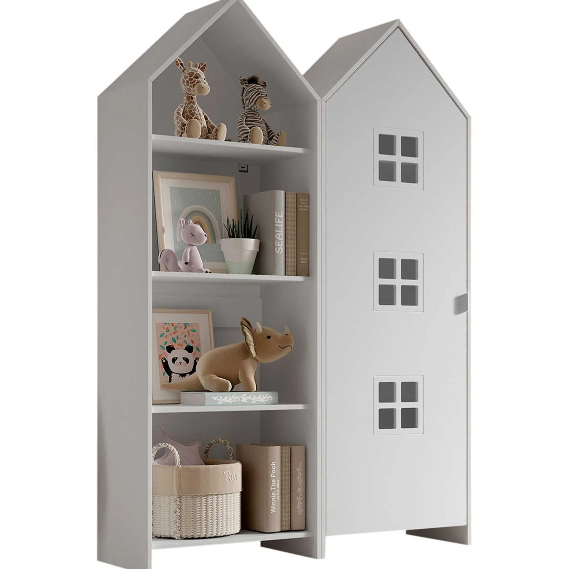 2-teiliger Kleiderschrank Casami Brügge - 115x37x72 cm - Weiß
