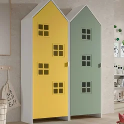 2-teiliger Kleiderschrank Casami Bruges - 115x37x172 cm - Gelb/Grün