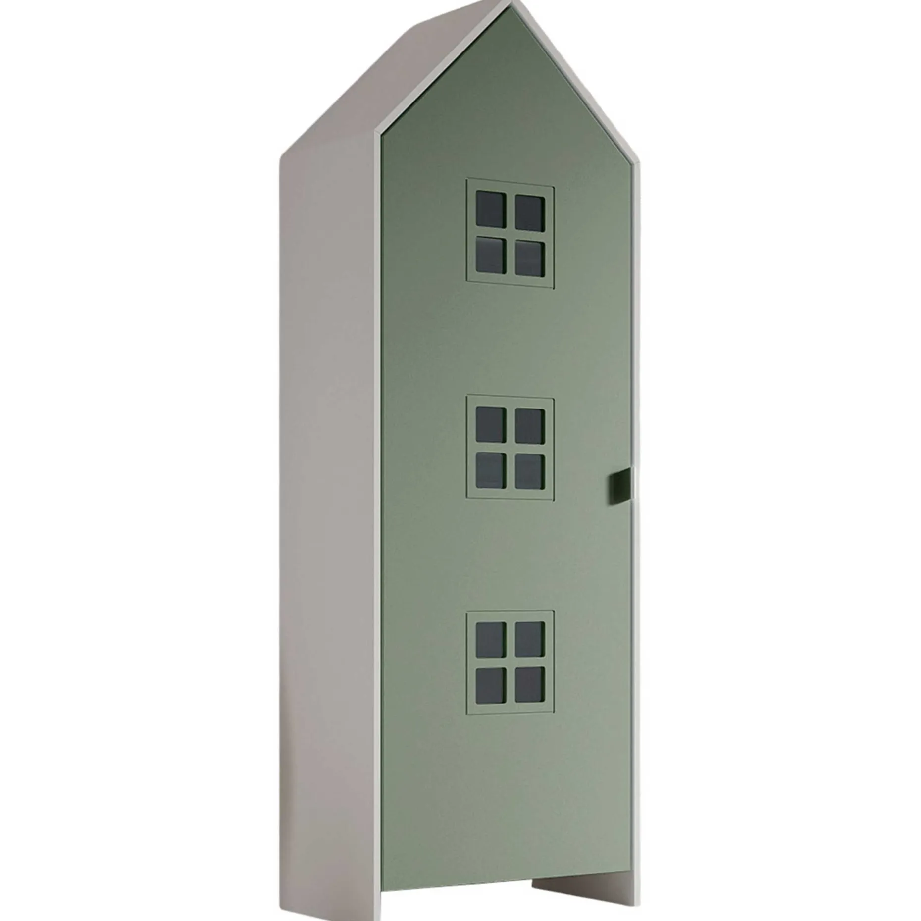 3-teiliger Kleiderschrank Casami Bruges - 173x37x172 cm - Weiß/Rosa/Grün
