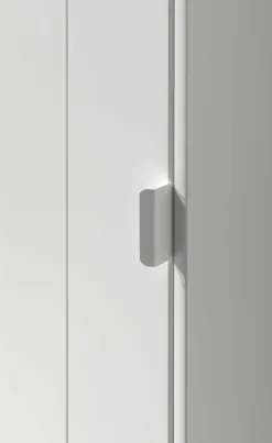 2-teiliger Kleiderschrank Casami - 115x37x172 cm - Weiß/Rosa