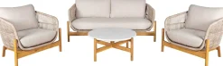 House Nordic Terracina Lounge-Set - mit Kissen - Akazienholz/