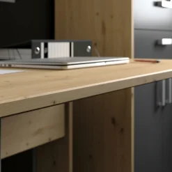 Parisot The OfficeBüro-Set : Schreibtisch 150cm, Aktenschrank, Bücherregal - Eiche Dekor