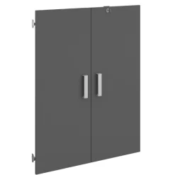 Parisot The OfficeBüro-Set : Schreibtisch 180cm, Schubladenschrank, Bücherregale, Aktenschränke - Eiche Dekor