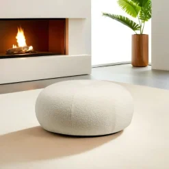 Emob Tina Pouf | Polyestergewebe | Bouclet