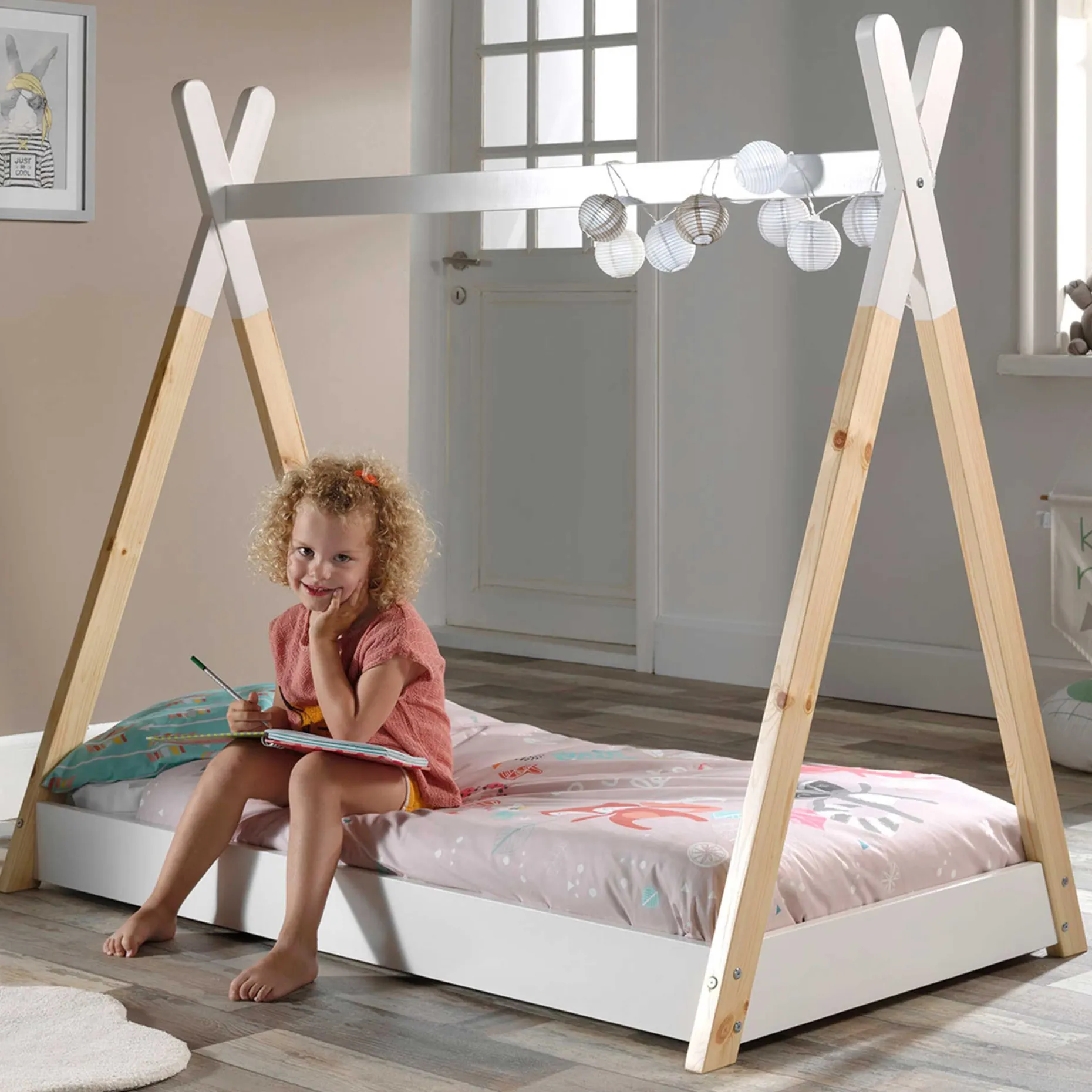 Tipi-Bett für Kleinkinder 70x140