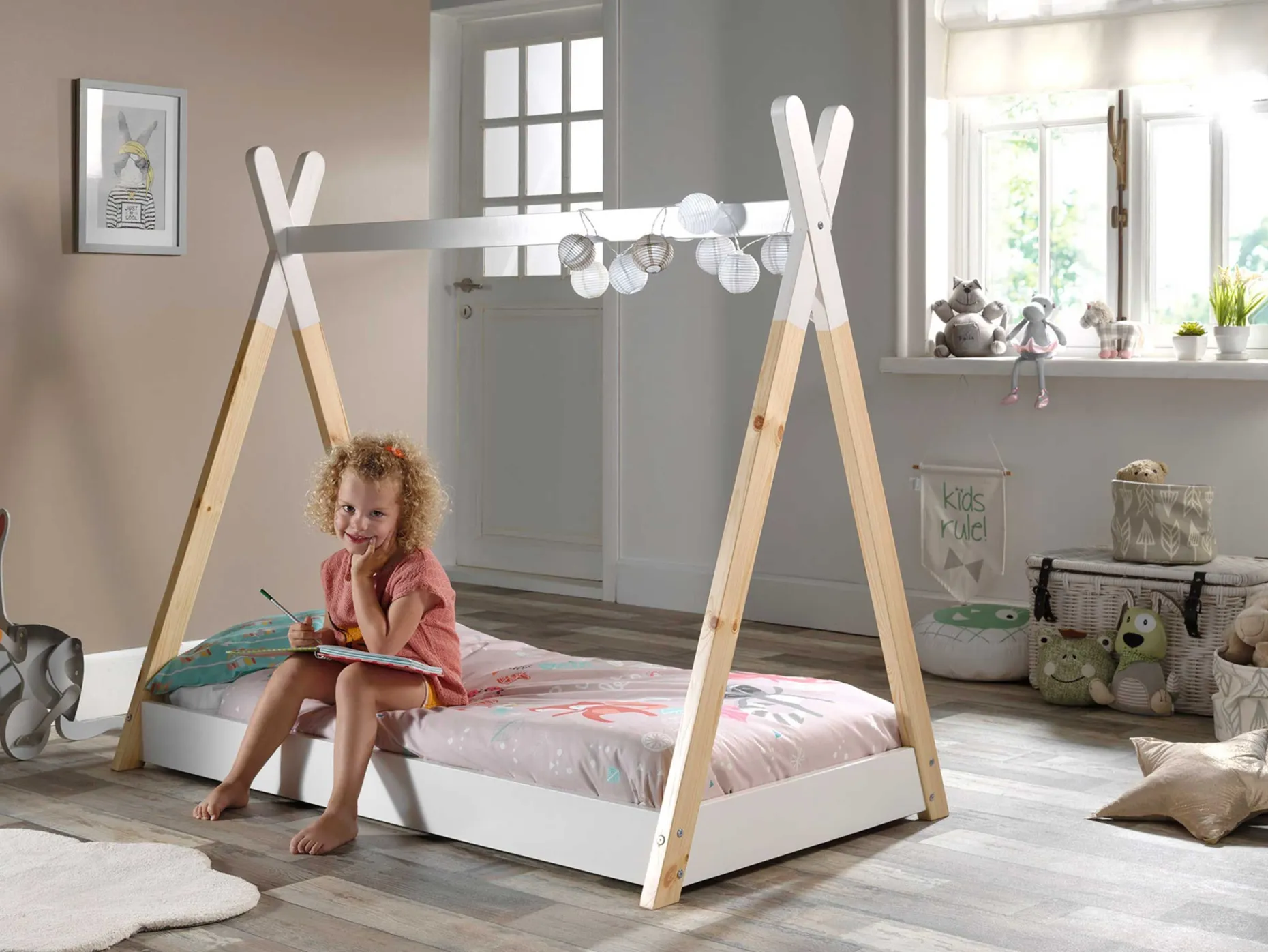 Tipi-Bett für Kleinkinder 70x140
