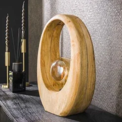 Emob Tischleuchte Hirt | 30 x 13 x 43 cm | Mangoholz massiv