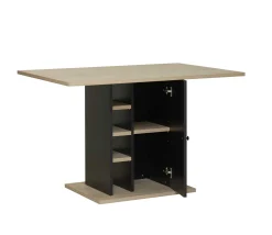 Gautier - Diagone Tisch Luke 120x80 mit Ablage - Kastanie