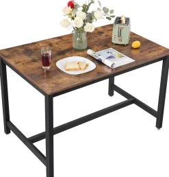 Vasagle Tisch Miles 120x75 industrial - braun/schwarz