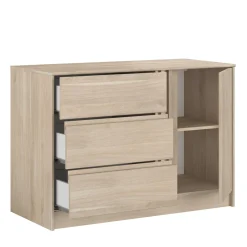 Kinder Parisot TokioKinderzimmer : Bett 90x200 mit Schubladen, Kleiderschrank, Kommode, Schreibtisch