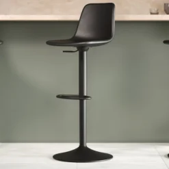 CBA Tommy Verstellbarer Barhocker - 58-80cm Sitzhöhe - es Kunstleder