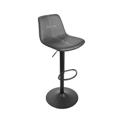 CBA Tommy Verstellbarer Barhocker - 58-80cm Sitzhöhe - es Kunstleder