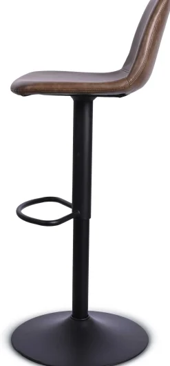 CBA Tommy Verstellbarer Barhocker - 58-80cm Sitzhöhe - Kunstleder