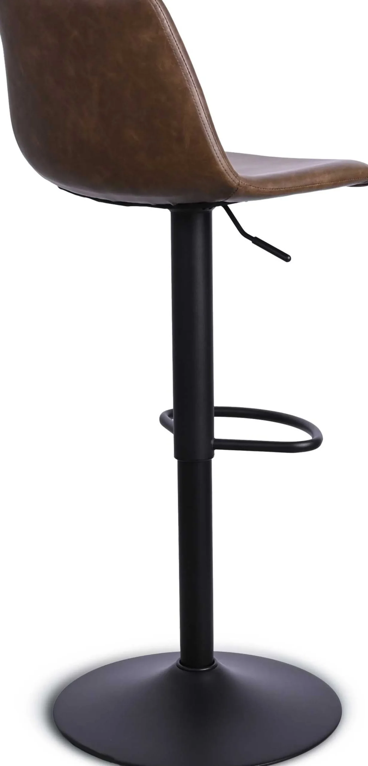 CBA Tommy Verstellbarer Barhocker - 58-80cm Sitzhöhe - Kunstleder