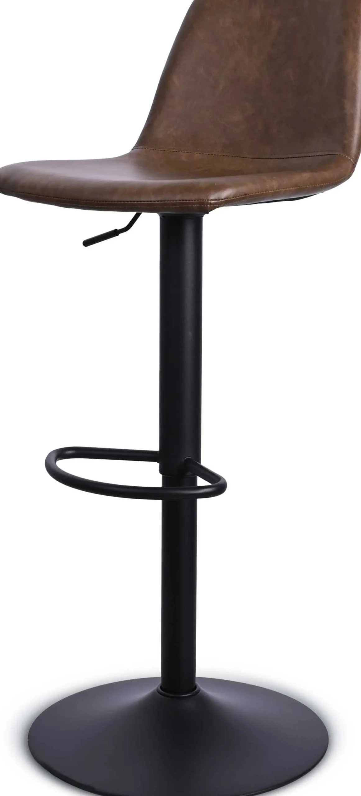 CBA Tommy Verstellbarer Barhocker - 58-80cm Sitzhöhe - Kunstleder