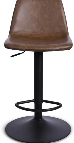 CBA Tommy Verstellbarer Barhocker - 58-80cm Sitzhöhe - Kunstleder