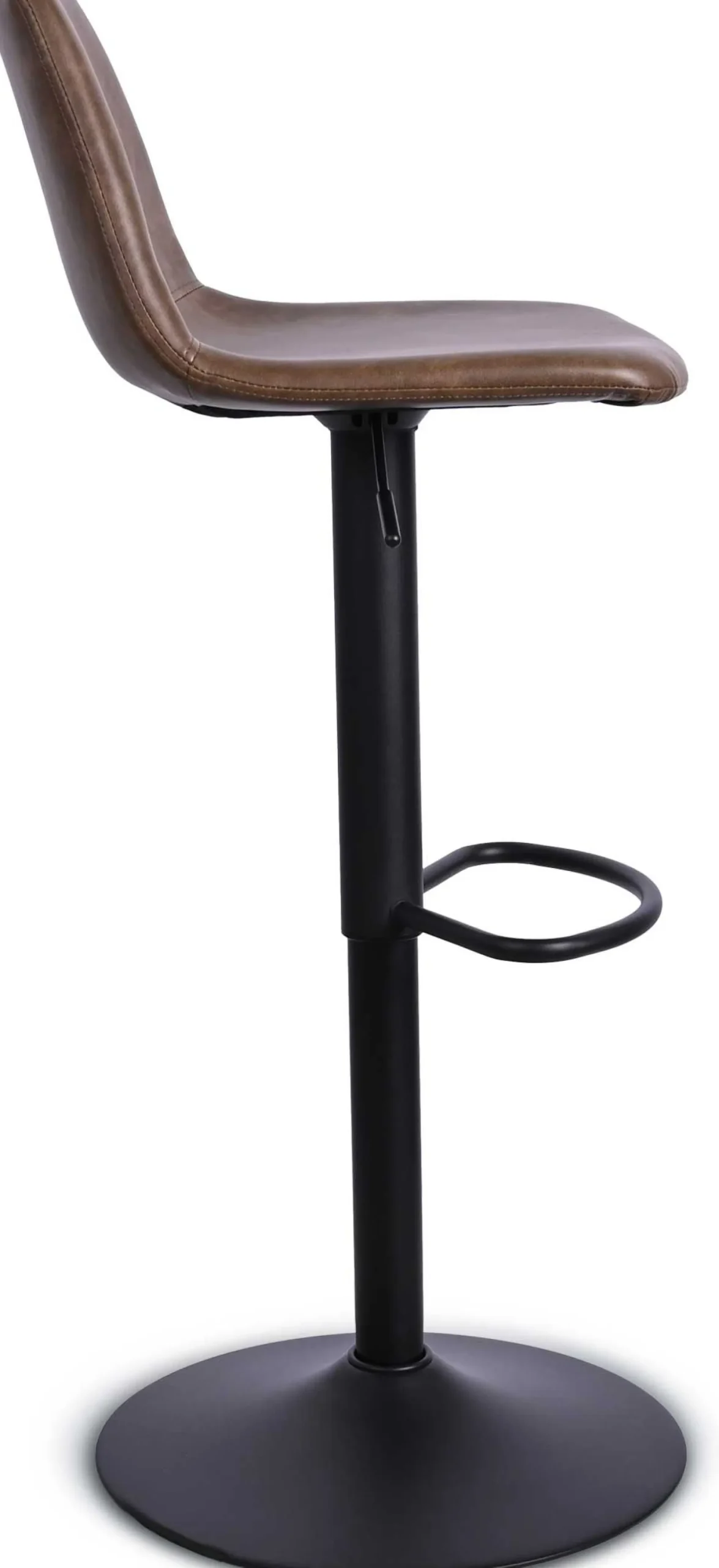 CBA Tommy Verstellbarer Barhocker - 58-80cm Sitzhöhe - Kunstleder