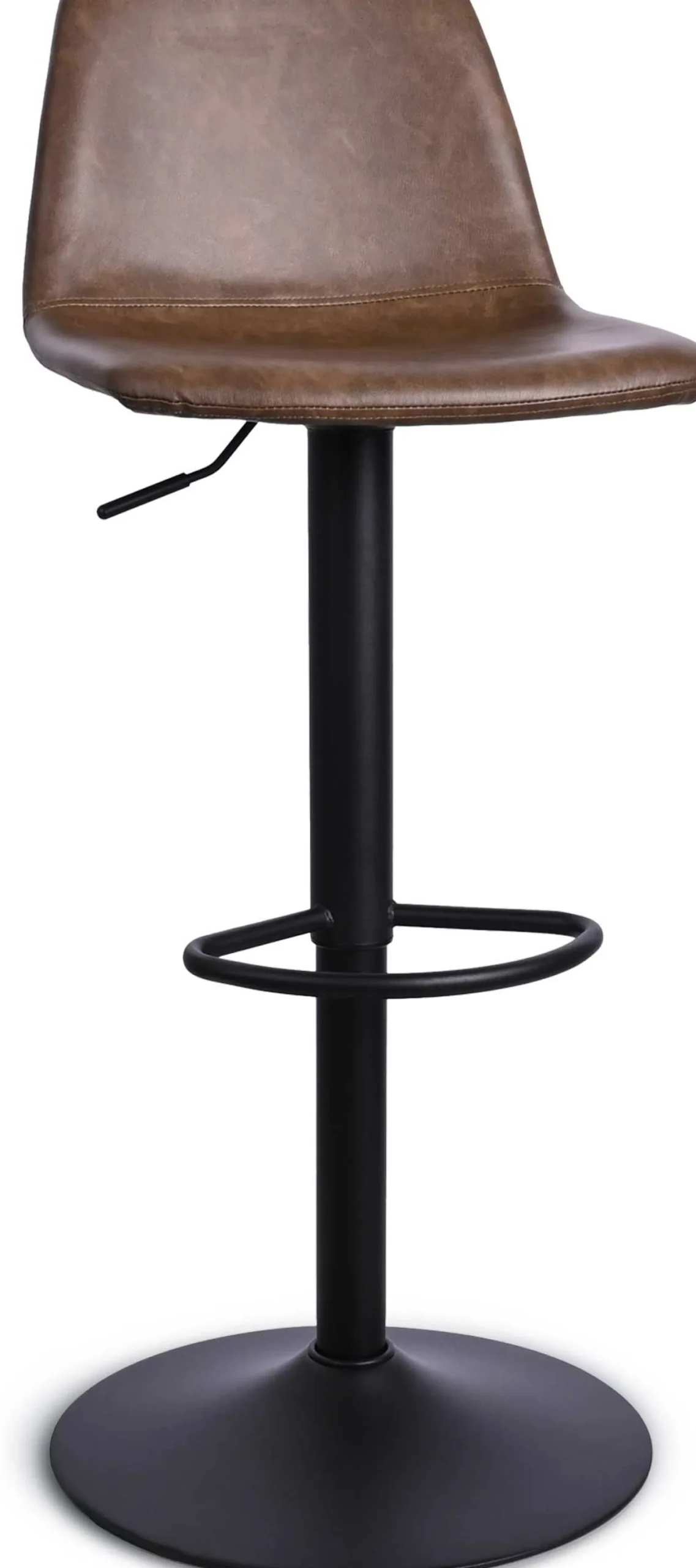 CBA Tommy Verstellbarer Barhocker - 58-80cm Sitzhöhe - Kunstleder