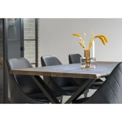 House Nordic Toulon Esstisch - Eiche Natur, gewellte Kante